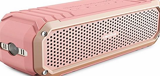 COMISO Bluetooth Speaker, COMISO [Max Audio][Rose Gold] - [Ultra Portable] Bluetooth Outdoor Speaker Built in Microphone Flashlight, Wireless Shower Speaker with 10W Super Bass 12 Hour Playtime